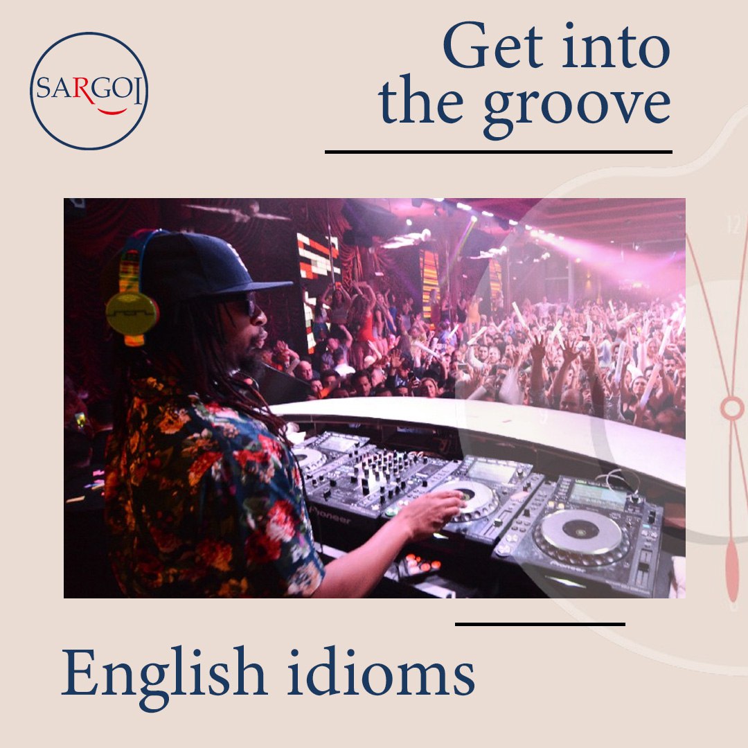 to find one's rhythm or flow in a particular activity, just as a hip-hop artist might get into the groove when performing or creating music.