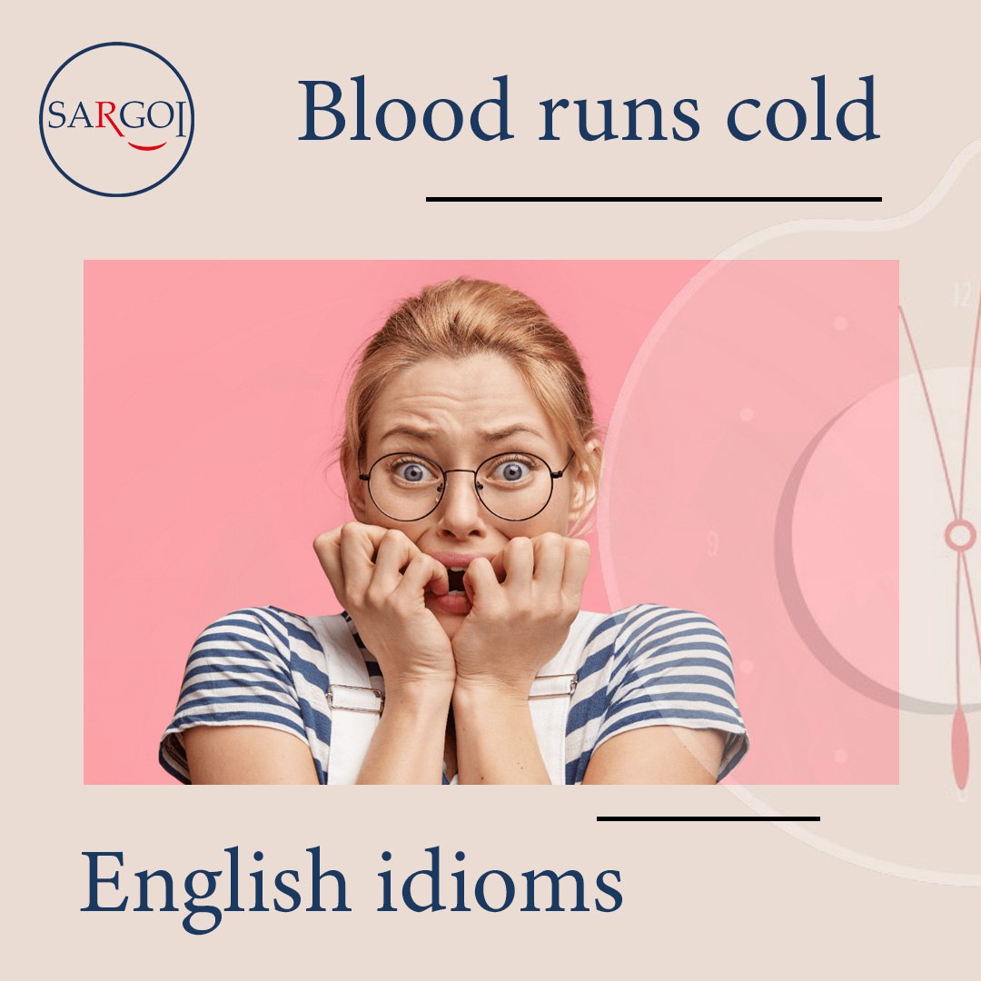 a feeling of extreme fear, shock, or horror that causes one's body to become cold or numb. It suggests a strong emotional reaction that chills the blood, leaving one in a state of shock.                                                                     