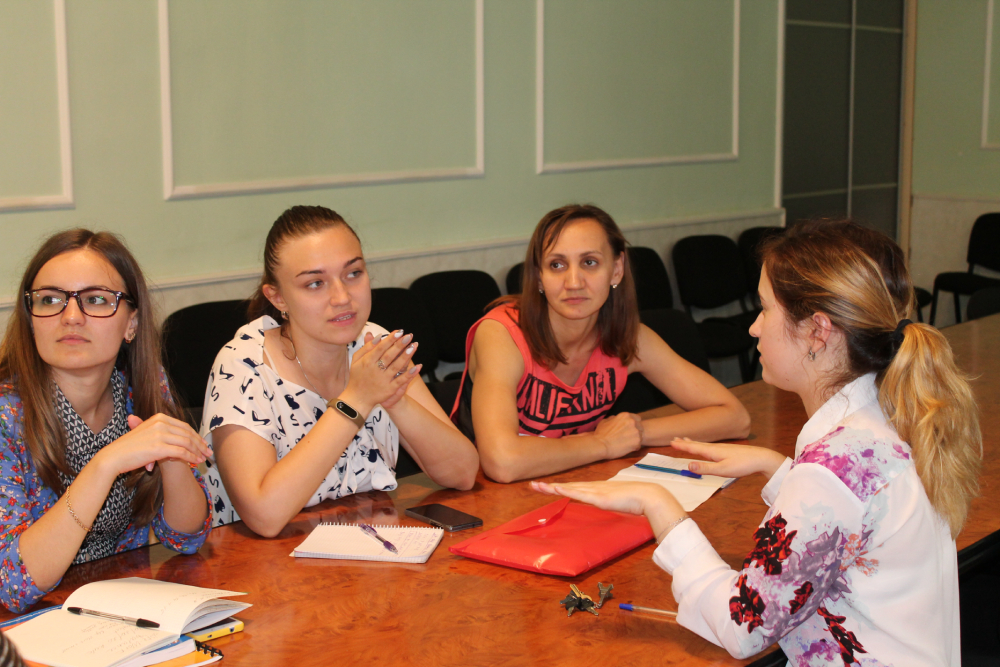 Anastasia Rybak Meeting With Educators And Teachers At Ivan Ogienko National University, Kamyanets-Podilskyi